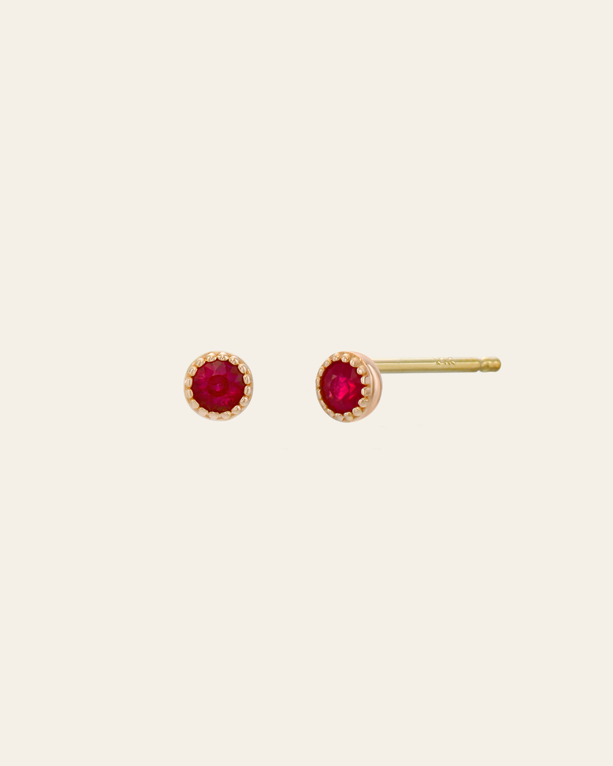 루비 포인트 Ruby Point Earrings
